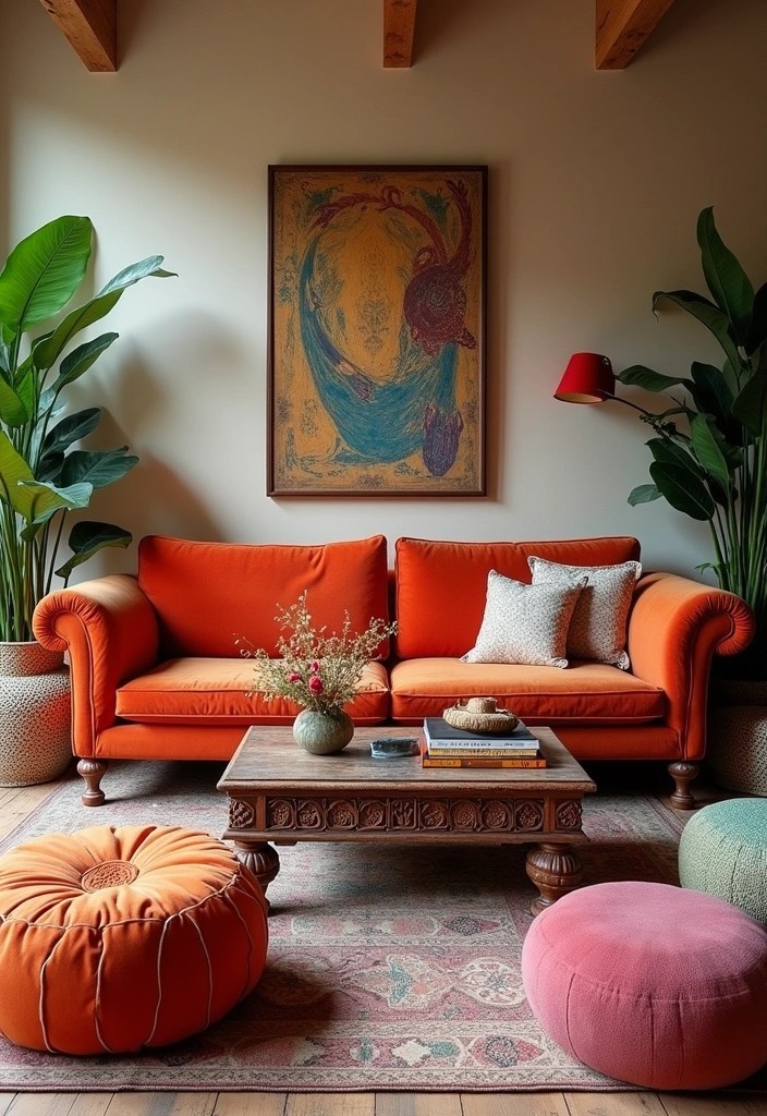 Boho Living Room Ideas That Will Make You Swoon (Explore the Magic of #1!) - 10. Statement Furniture Pieces