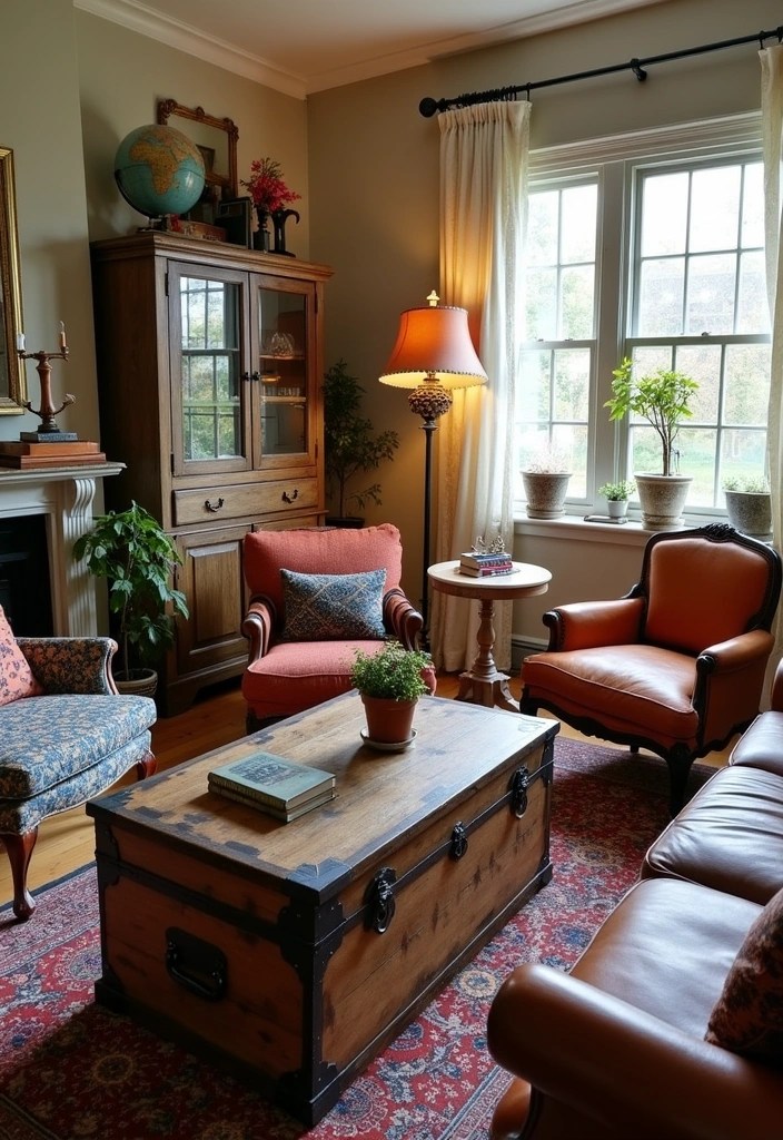 Boho Living Room Ideas That Will Make You Swoon (Explore the Magic of #1!) - 3. Vintage Finds and Antiques