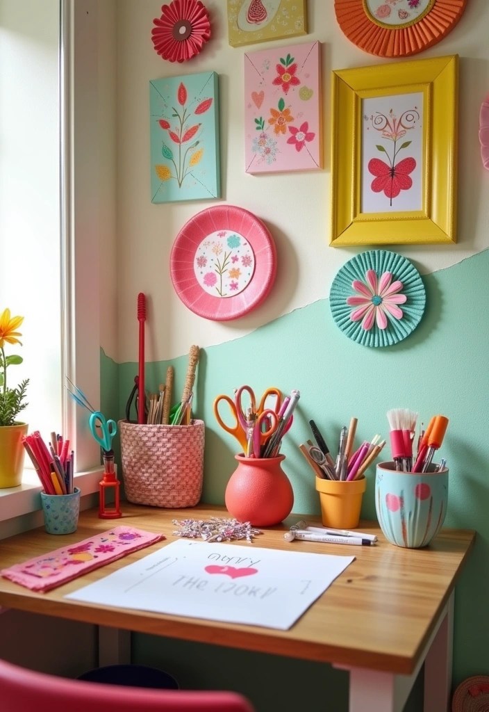 Self-Care Decor Ideas to Make Your Loneliness the Ultimate Comfort Zone! - 8. Create a DIY Craft Corner