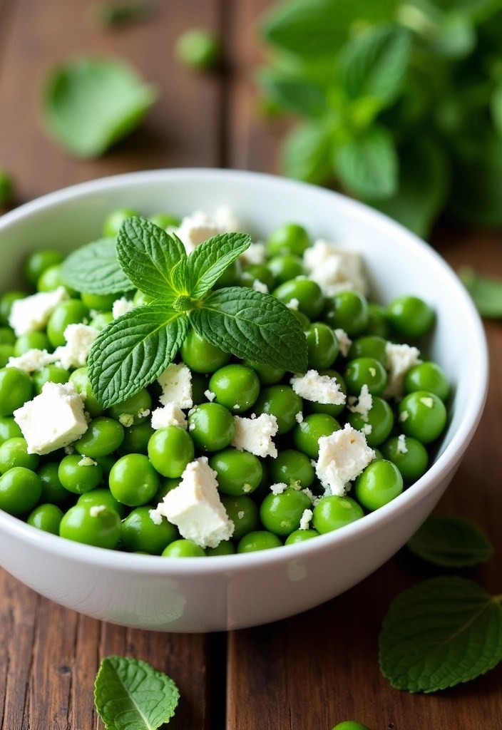 10 Easy Seasonal Healthy Recipes That Celebrate Fresh Ingredients (Don’t Miss #2!) - 1. Spring Pea Salad with Mint and Feta