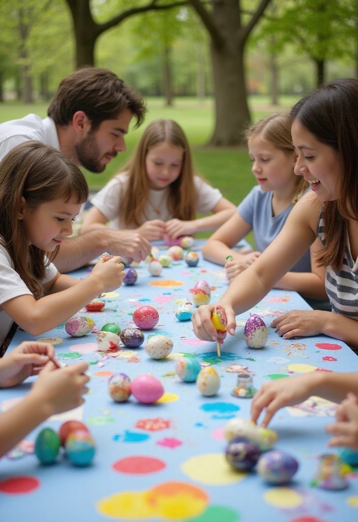 10 Epic Easter Egg Hunt Ideas for Family Fun That'll Have Everyone Hoping for More! - 10. DIY Egg Decorating Station