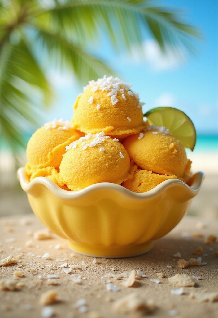 10 Mind-Blowing Frozen Fruit Ice Cream Recipes That Use Real Fruit (You Won't Believe #4!) - 2. Tropical Mango Paradise