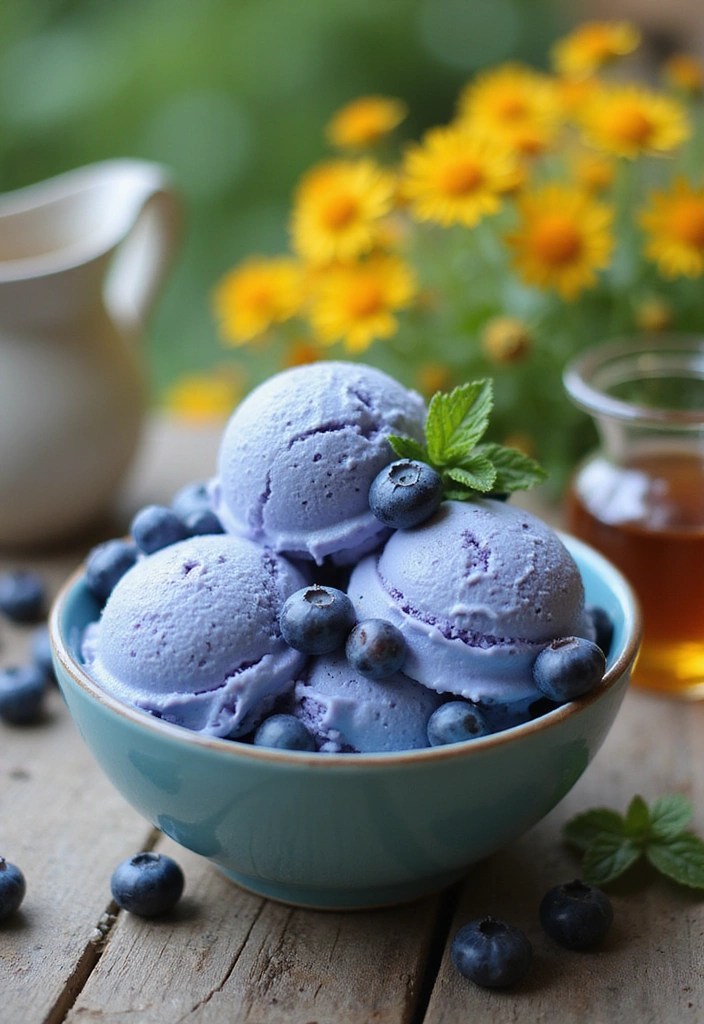 10 Mind-Blowing Frozen Fruit Ice Cream Recipes That Use Real Fruit (You Won't Believe #4!) - 3. Creamy Blueberry Dream