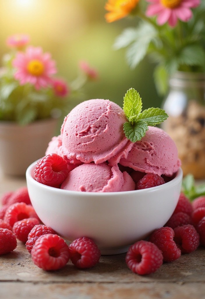 10 Mind-Blowing Frozen Fruit Ice Cream Recipes That Use Real Fruit (You Won't Believe #4!) - 6. Zesty Lemon Raspberry Delight
