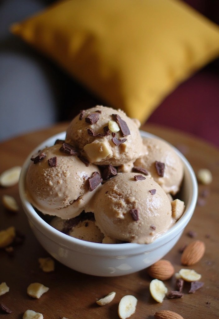 10 Mind-Blowing Frozen Fruit Ice Cream Recipes That Use Real Fruit (You Won't Believe #4!) - 7. Nutty Banana Almond Fudge