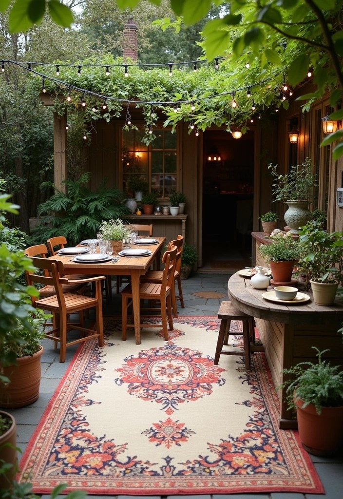 10 Outdoor Rugs That Will Transform Your Patio into a Stylish Oasis! - 4. Rustic Charm: Vintage-Inspired Patterns