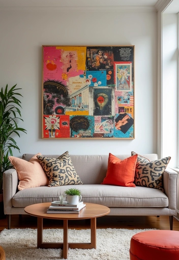 14 Boho Framed Wall Art Inspirations That Will Add Warmth to Your Space! - 11. Artistic Collages