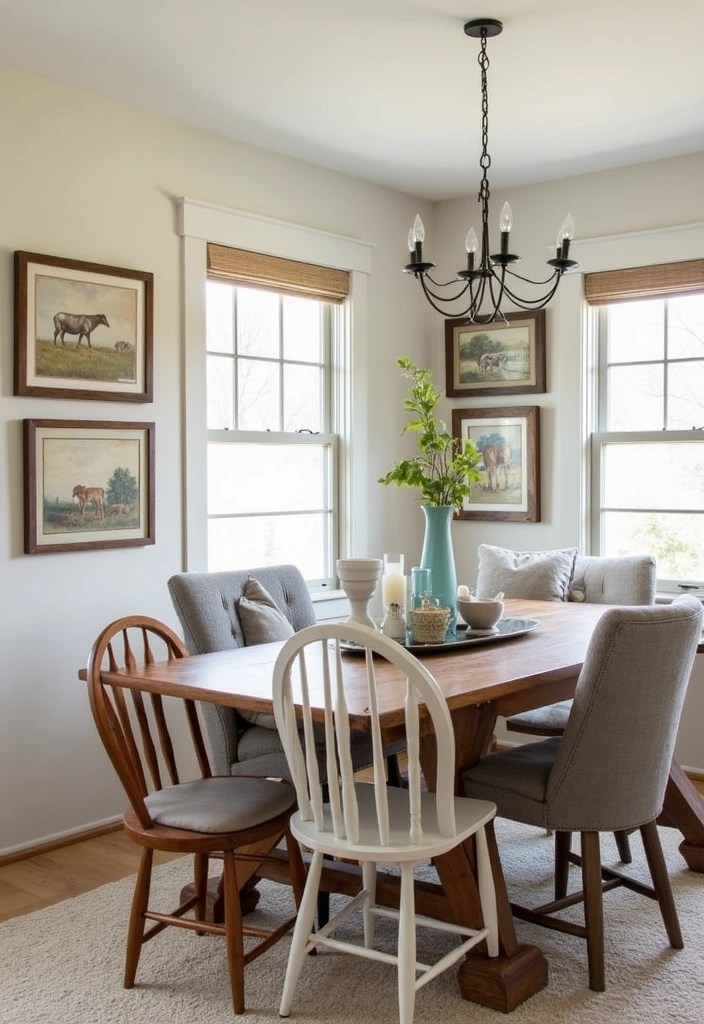 14 Boho Framed Wall Art Inspirations That Will Add Warmth to Your Space! - 12. Rustic Farmhouse Art