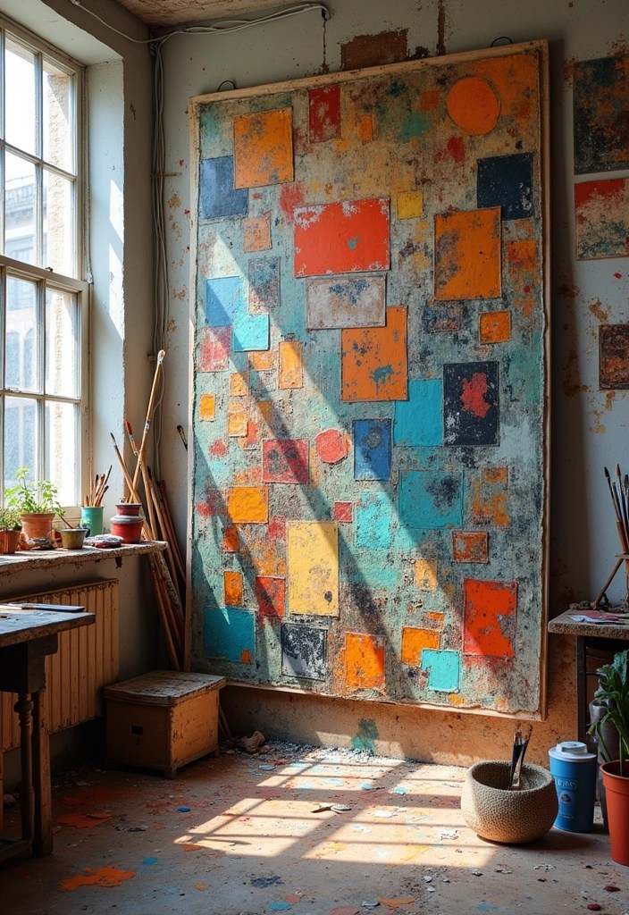 14 Boho Framed Wall Art Inspirations That Will Add Warmth to Your Space! - 14. Artistic Mixed Media