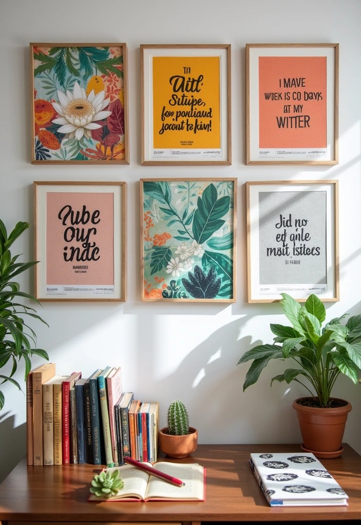14 Boho Framed Wall Art Inspirations That Will Add Warmth to Your Space! - 6. Bohemian Typography Art