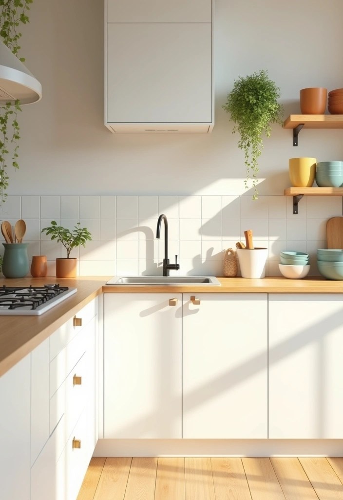 15 Budget-Friendly Cupboard Painting Ideas You Can’t Afford to Miss! - 11. Minimalist White for Timeless Elegance