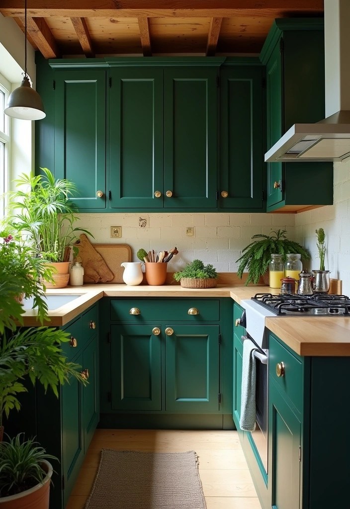 15 Budget-Friendly Cupboard Painting Ideas You Can’t Afford to Miss! - 8. Nature-Inspired Colors