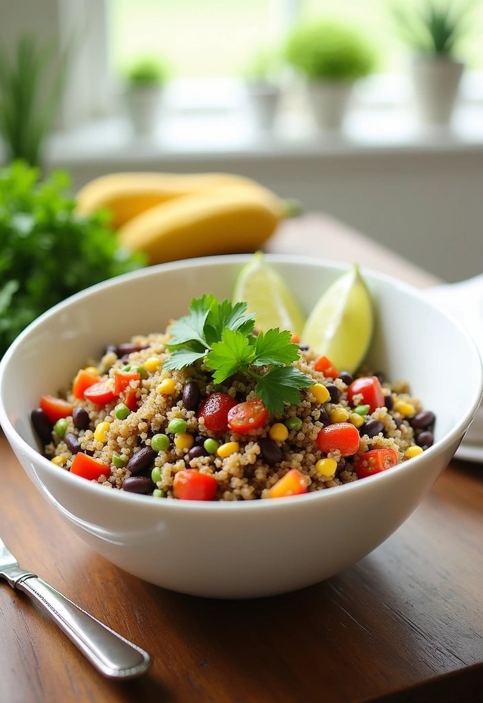 15 Easy Healthy Recipes You Can Make in Under 30 Minutes (Healthy Eating Made Simple!) - 1. Quinoa and Black Bean Salad