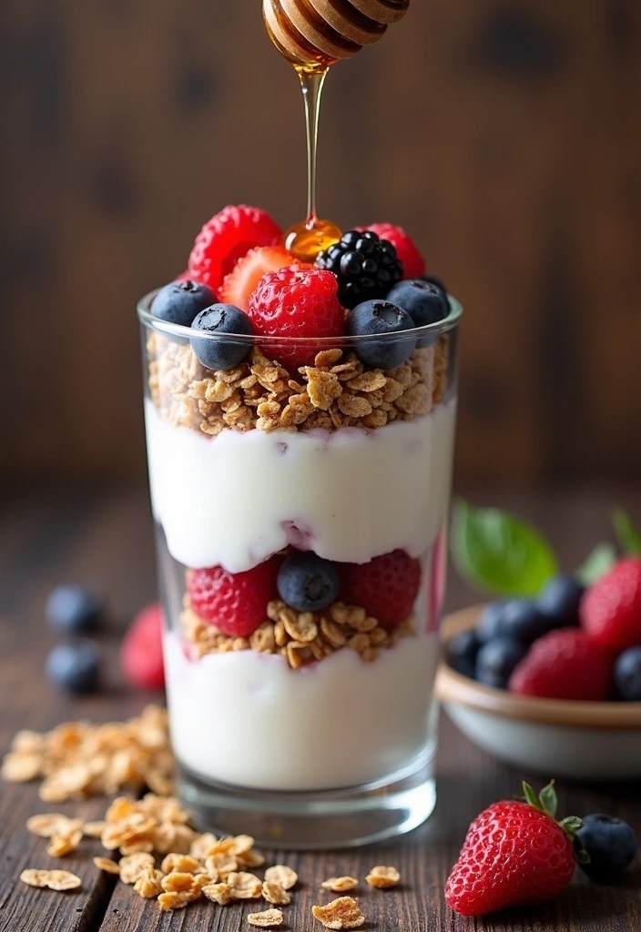 15 Easy Healthy Recipes You Can Make in Under 30 Minutes (Healthy Eating Made Simple!) - 10. Greek Yogurt Parfait