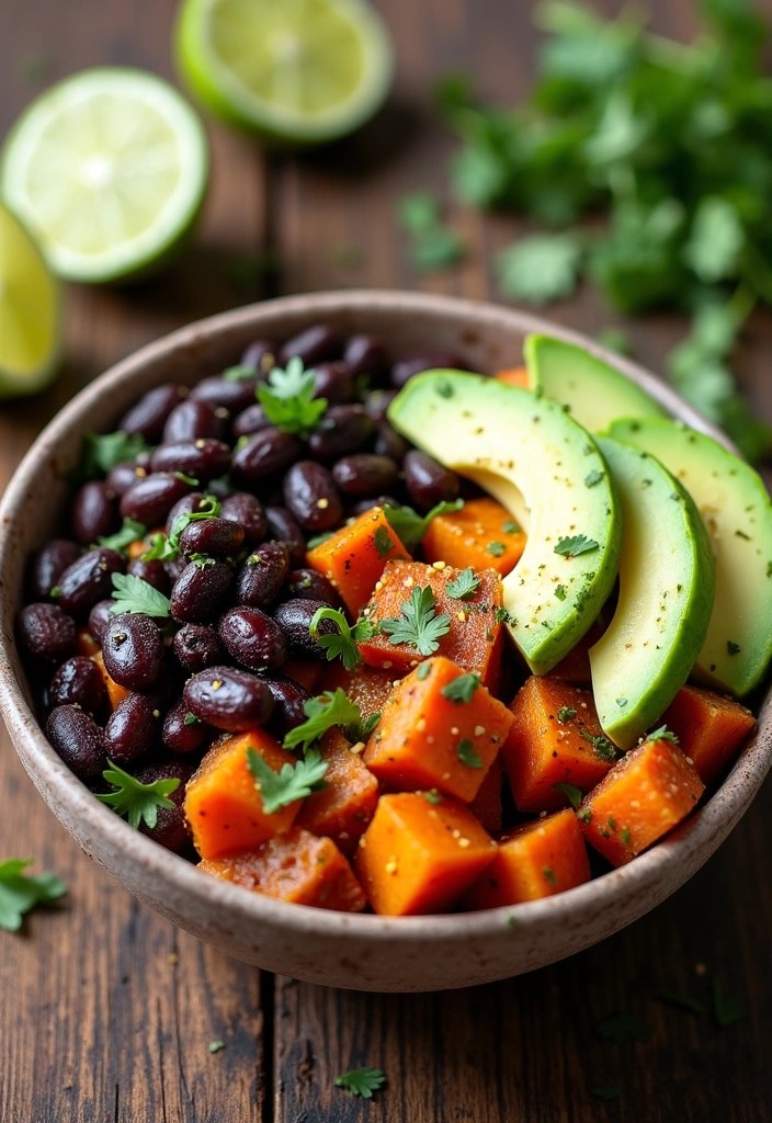 15 Easy Healthy Recipes You Can Make in Under 30 Minutes (Healthy Eating Made Simple!) - 6. Sweet Potato and Black Bean Bowl