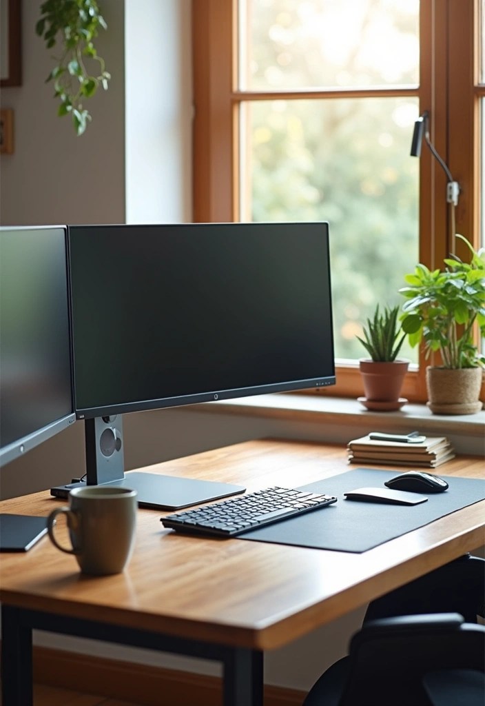 16 Ergonomic Home Office Ideas to Boost Your Wellness While You Work (Say Goodbye to Back Pain!) - 3. Optimize Your Monitor Position