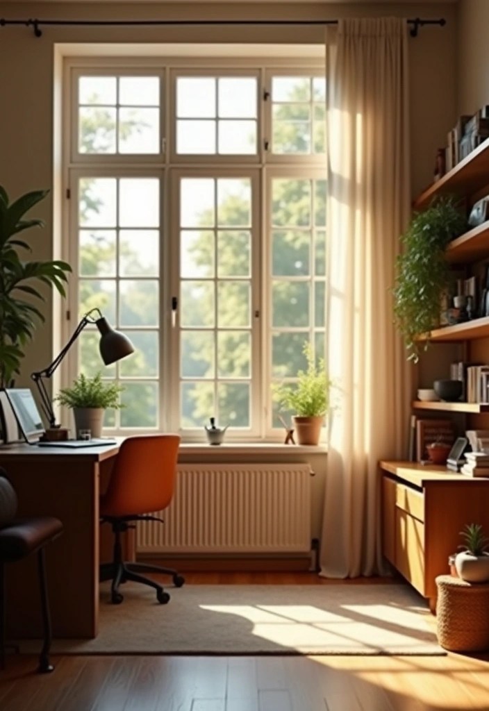 16 Ergonomic Home Office Ideas to Boost Your Wellness While You Work (Say Goodbye to Back Pain!) - 7. Utilize Proper Lighting