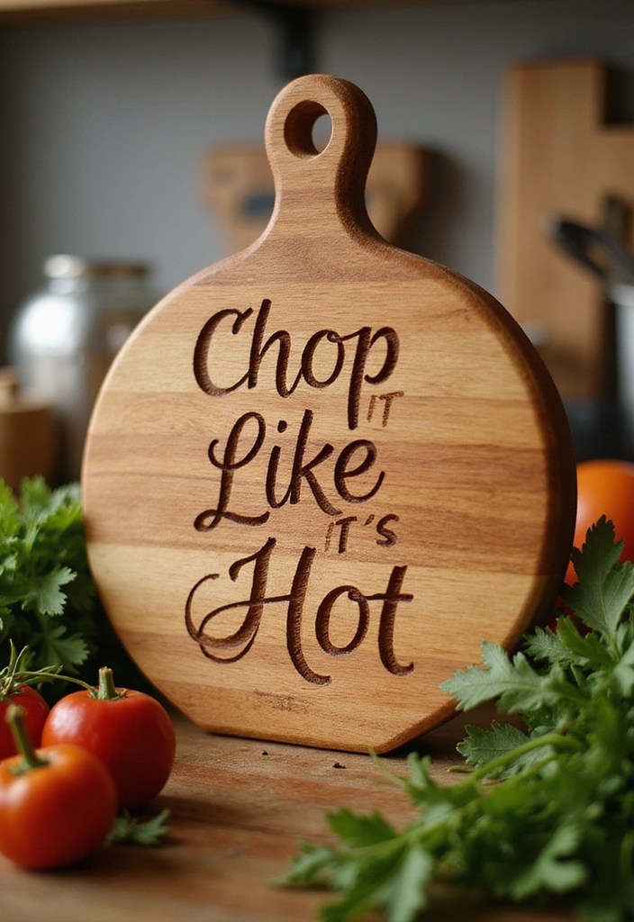 16 Hilarious Yet Practical Gifts for New Homeowners (You Can't Miss #4!) - 8. A Personalized Cutting Board