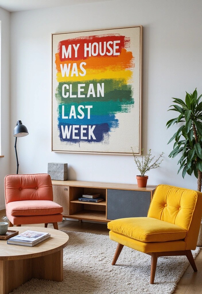 16 Hilarious Yet Practical Gifts for New Homeowners (You Can't Miss #4!) - 9. A Wall Art Piece with a Sense of Humor