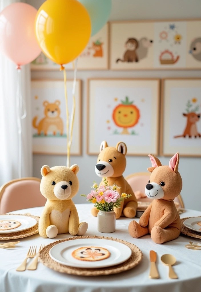 16 Home Decor Ideas for a Unique Baby Shower Setup Everyone Will Admire! - 13. Baby Animal Theme