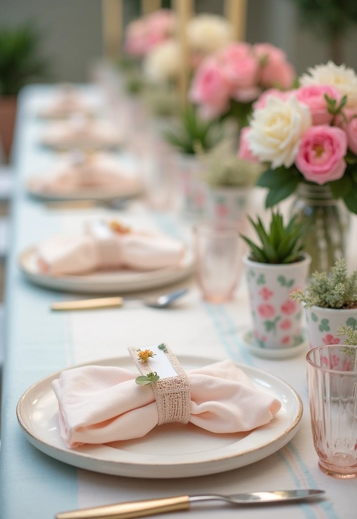 16 Home Decor Ideas for a Unique Baby Shower Setup Everyone Will Admire! - 5. Themed Table Settings