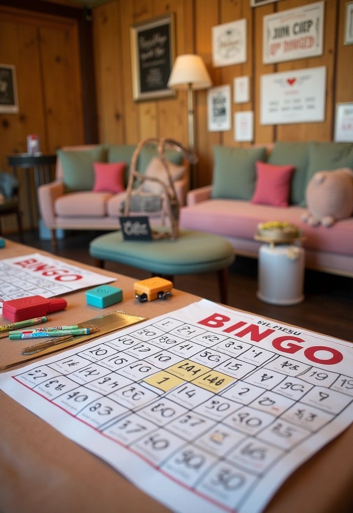 18 Trendy and Chic Bridal Shower Home Decor Ideas to Impress Everyone! - 12. Interactive Games Area