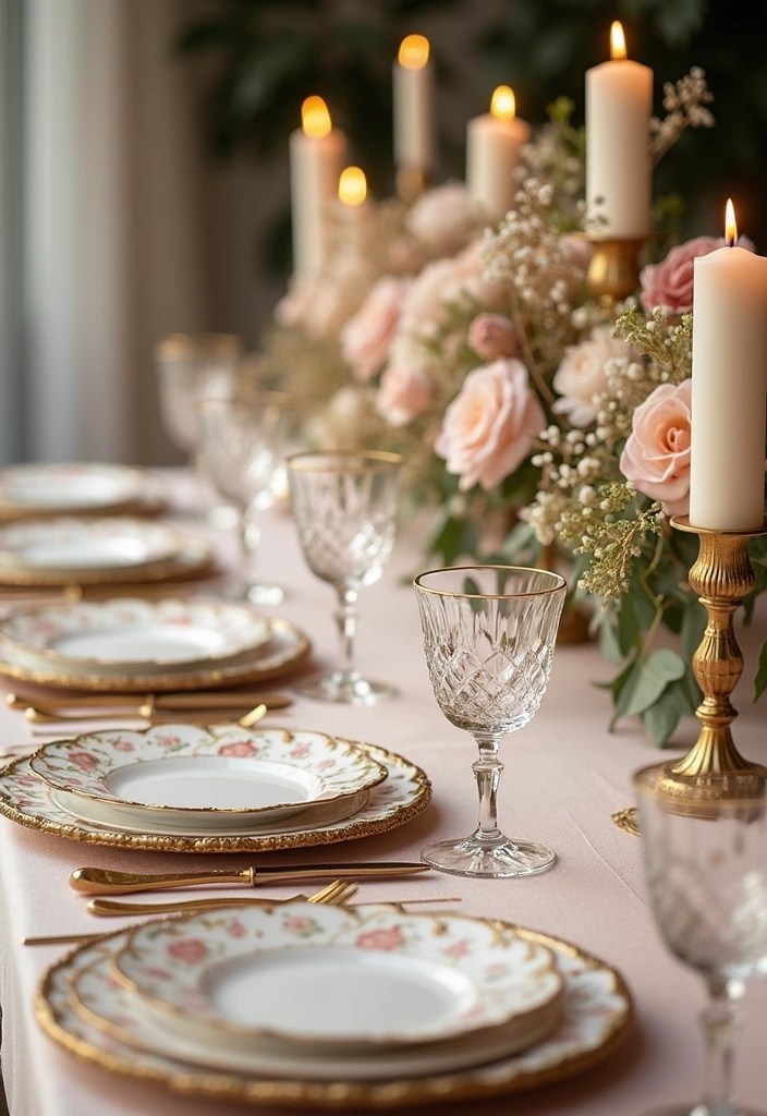 18 Trendy and Chic Bridal Shower Home Decor Ideas to Impress Everyone! - 4. Stylish Table Settings