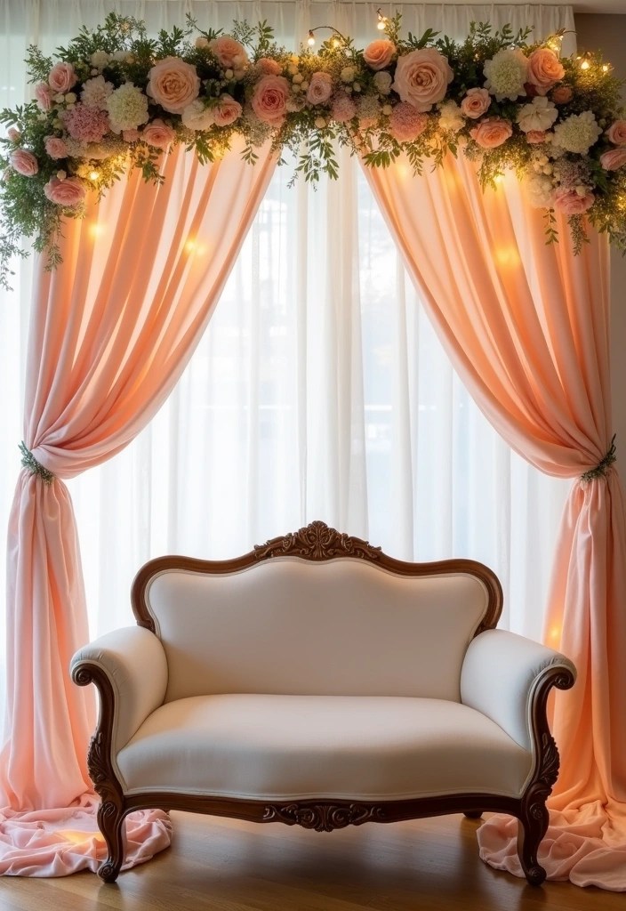 18 Trendy and Chic Bridal Shower Home Decor Ideas to Impress Everyone! - 5. Themed Backdrops