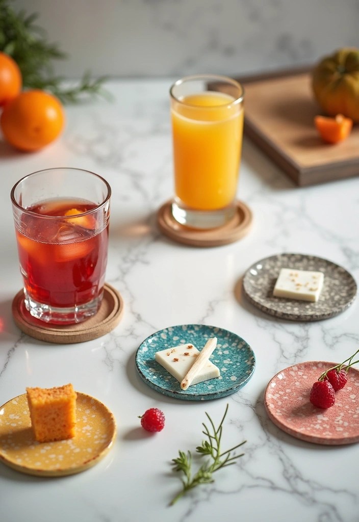 Incredible Ceramic DIY Inspo to Revitalize Your Home Decor! - 4. Personalized Ceramic Coasters