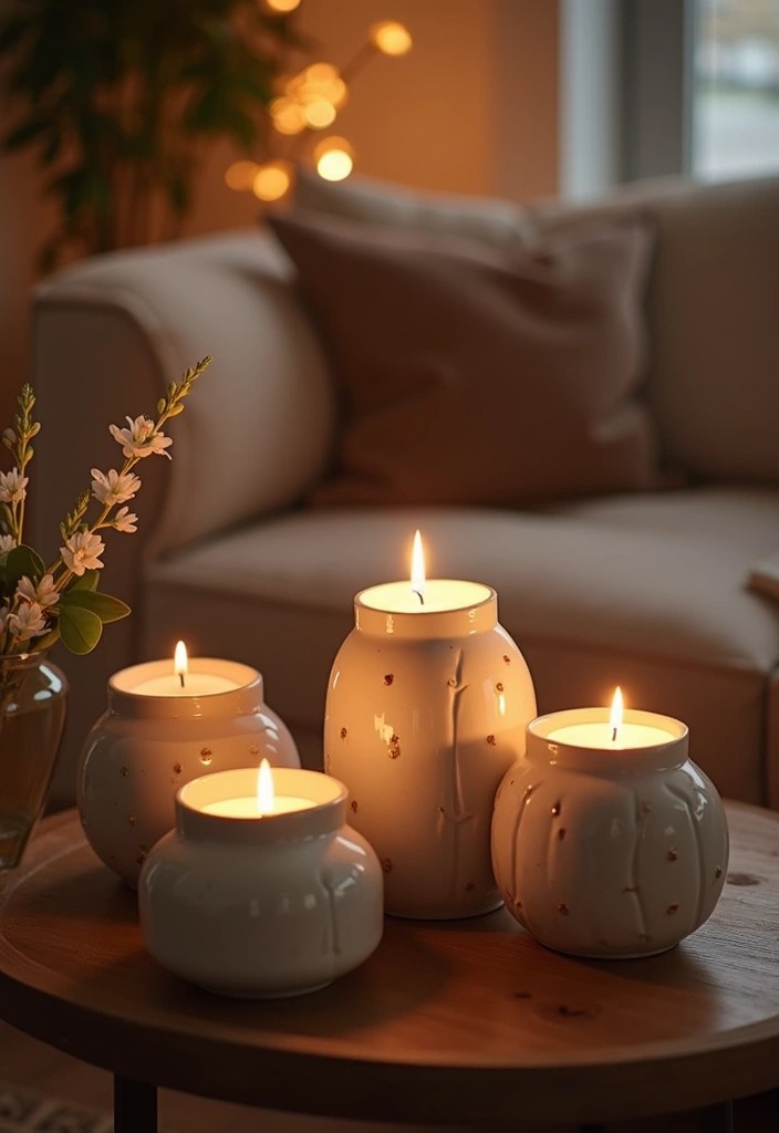 Incredible Ceramic DIY Inspo to Revitalize Your Home Decor! - 7. Stylish Ceramic Candle Holders