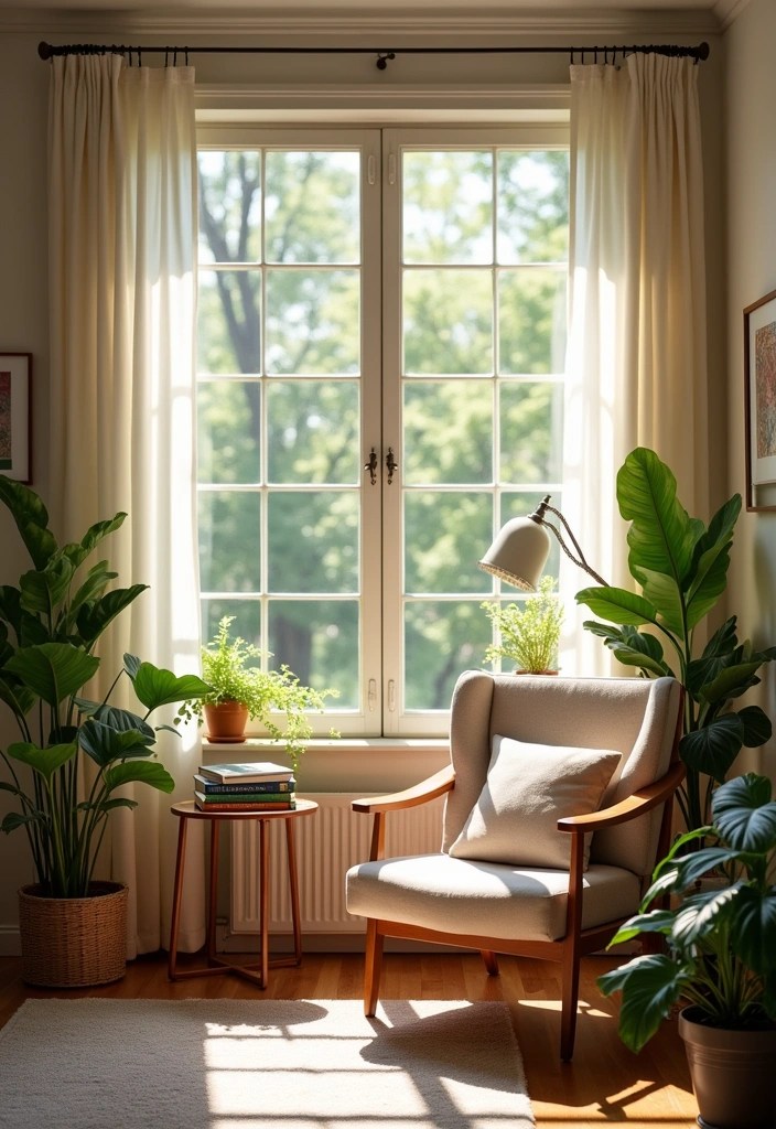 Unlock the Secrets to a Perfect Botanical Bedroom: 15 Ideas You’ll Love! - 10. Cozy Reading Nook