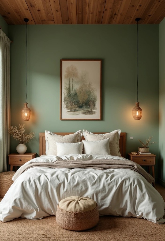 Unlock the Secrets to a Perfect Botanical Bedroom: 15 Ideas You’ll Love! - 6. Earthy Color Palette