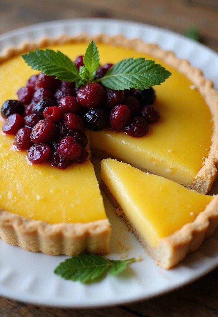 10 Scrumptious Easter Feast Recipes That Will Wow Your Family (You Won't Believe #5!) - 6. Lemon Tart with Berry Compote
