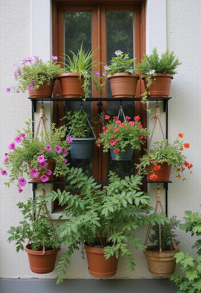 10 Unique Ways to Transform Your Balcony into a Stylish Storage Haven! - 3. Hanging Storage Solutions
