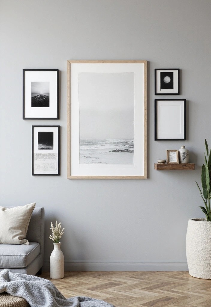 12 Minimalist Decor Ideas on a Budget That Look Expensive (You Won't Believe #6!) - 4. Display Art in a Minimalist Manner