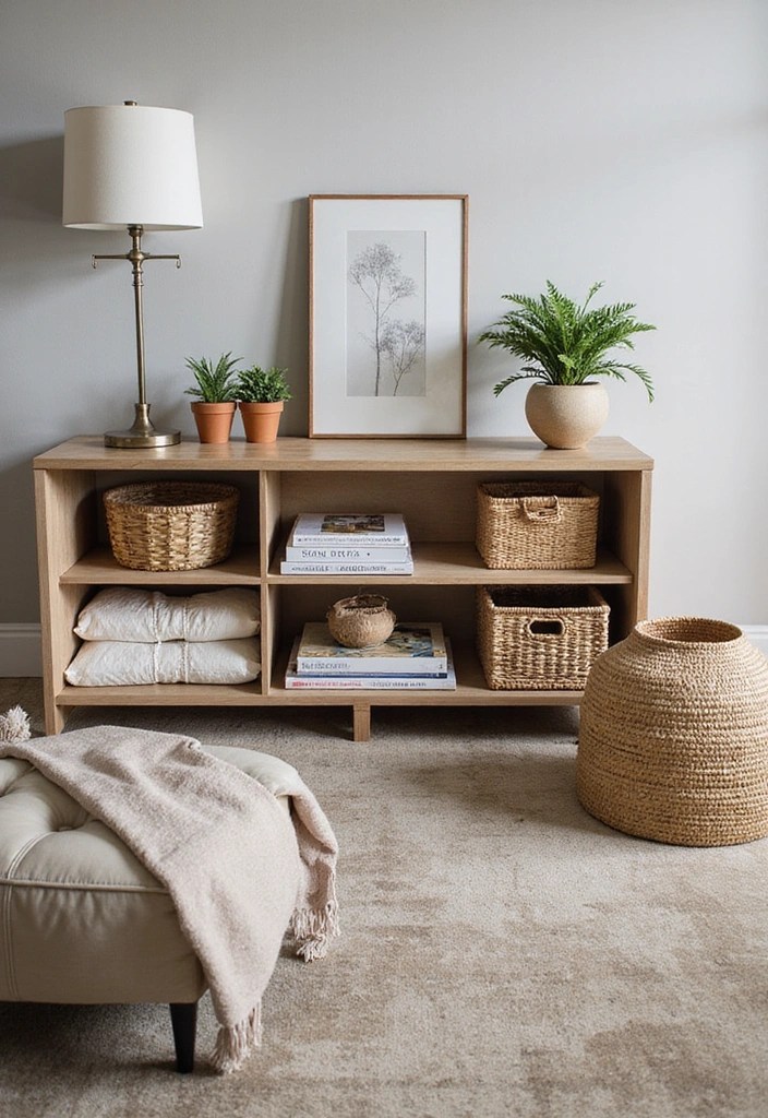 12 Minimalist Decor Ideas on a Budget That Look Expensive (You Won't Believe #6!) - 5. Create Functional Storage Solutions