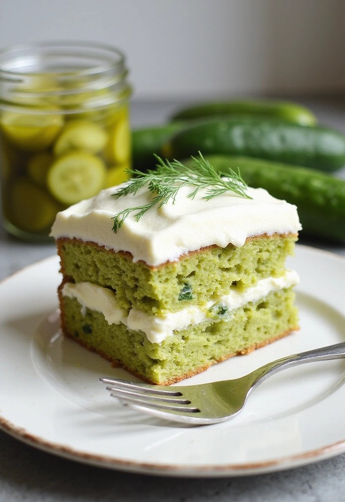 13 Wild Pickle Cakes You Have to Try at Least Once (Trust Us on #5!) - 1. Classic Dill Pickle Cake