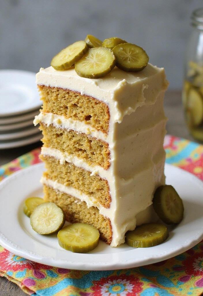 13 Wild Pickle Cakes You Have to Try at Least Once (Trust Us on #5!) - 13. Pickle Layer Cake