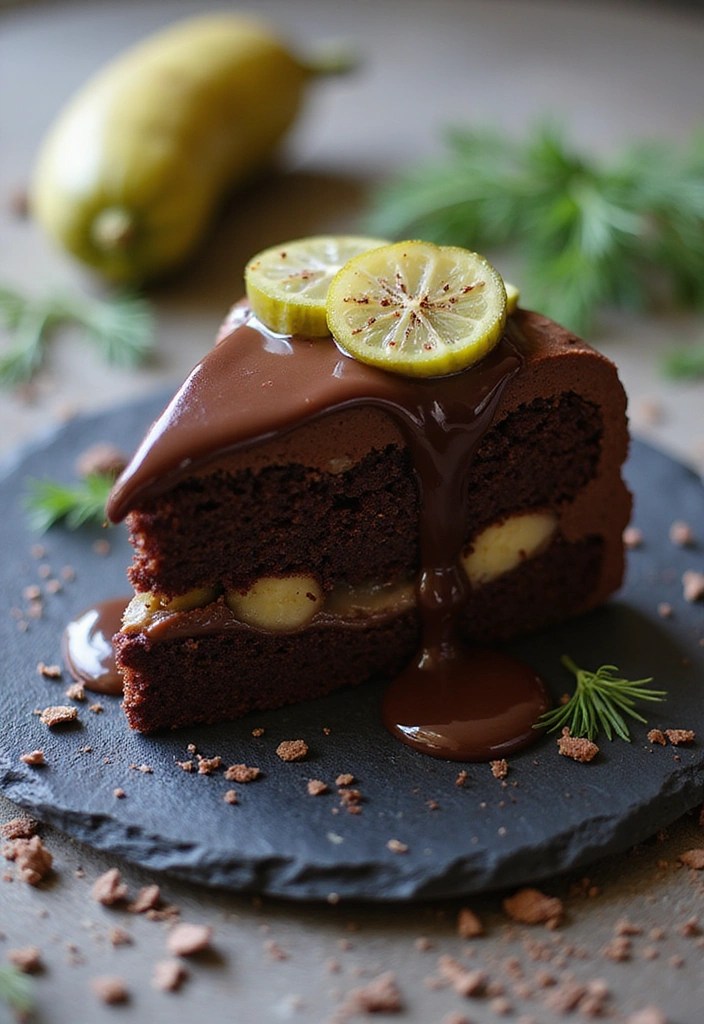13 Wild Pickle Cakes You Have to Try at Least Once (Trust Us on #5!) - 3. Chocolate Dill Pickle Cake