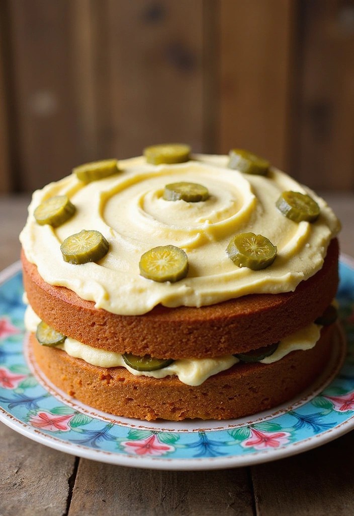 13 Wild Pickle Cakes You Have to Try at Least Once (Trust Us on #5!) - 5. Spicy Mustard Pickle Cake (Trust Us!)