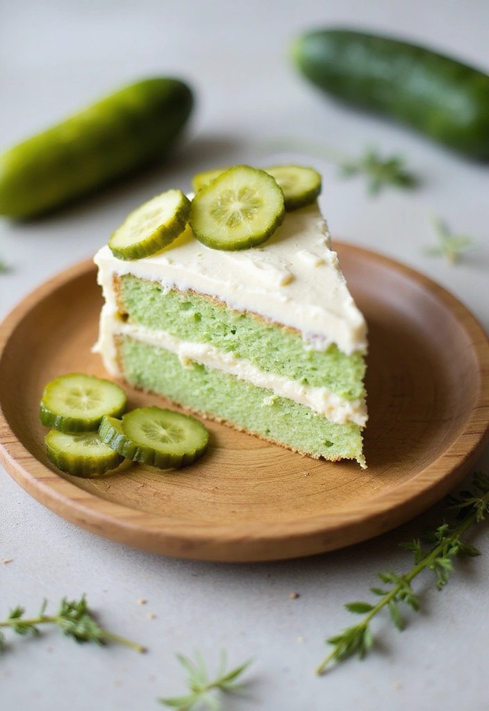 13 Wild Pickle Cakes You Have to Try at Least Once (Trust Us on #5!) - 6. Vegan Pickle Cake