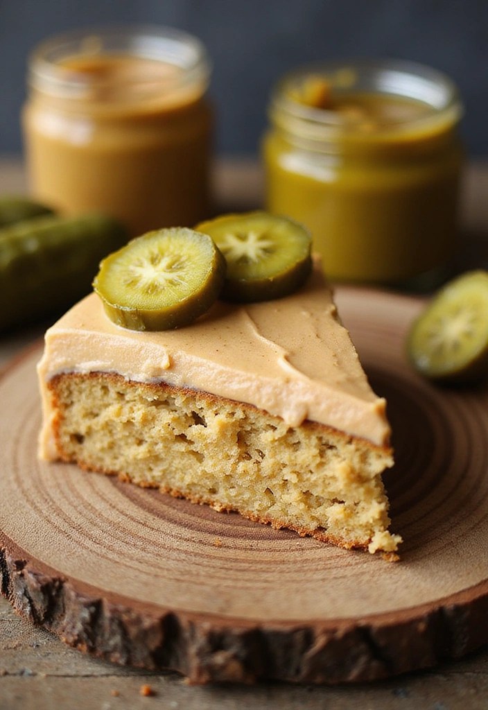 13 Wild Pickle Cakes You Have to Try at Least Once (Trust Us on #5!) - 9. Pickle and Peanut Butter Cake