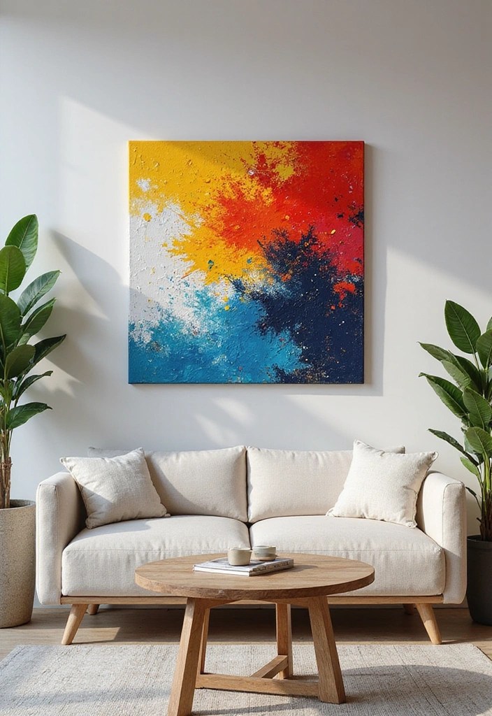 14 Artistic DIY Home Aesthetics Projects That Will Ignite Your Creativity (#5 is Pure Genius!) - 1. Abstract Wall Art
