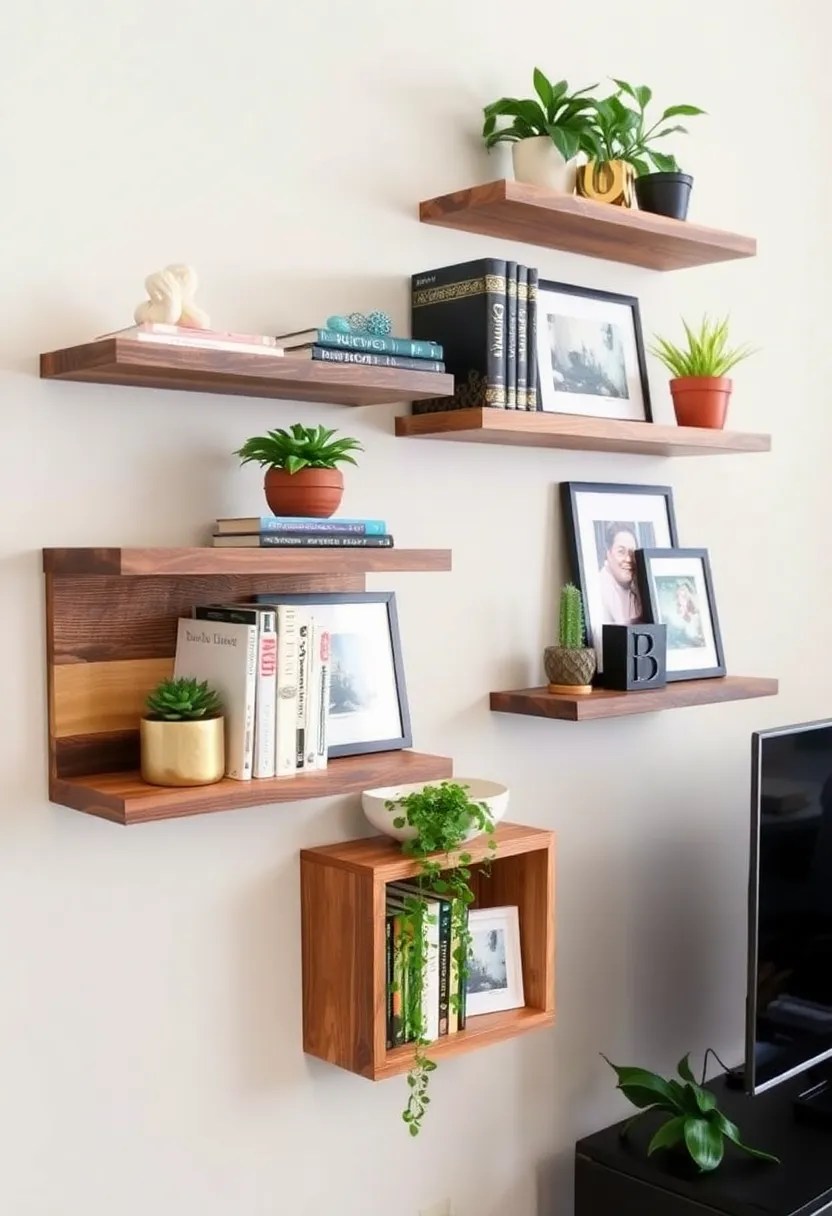 14 Artistic DIY Home Aesthetics Projects That Will Ignite Your Creativity (#5 is Pure Genius!) - 12. Decorative Wall Shelves