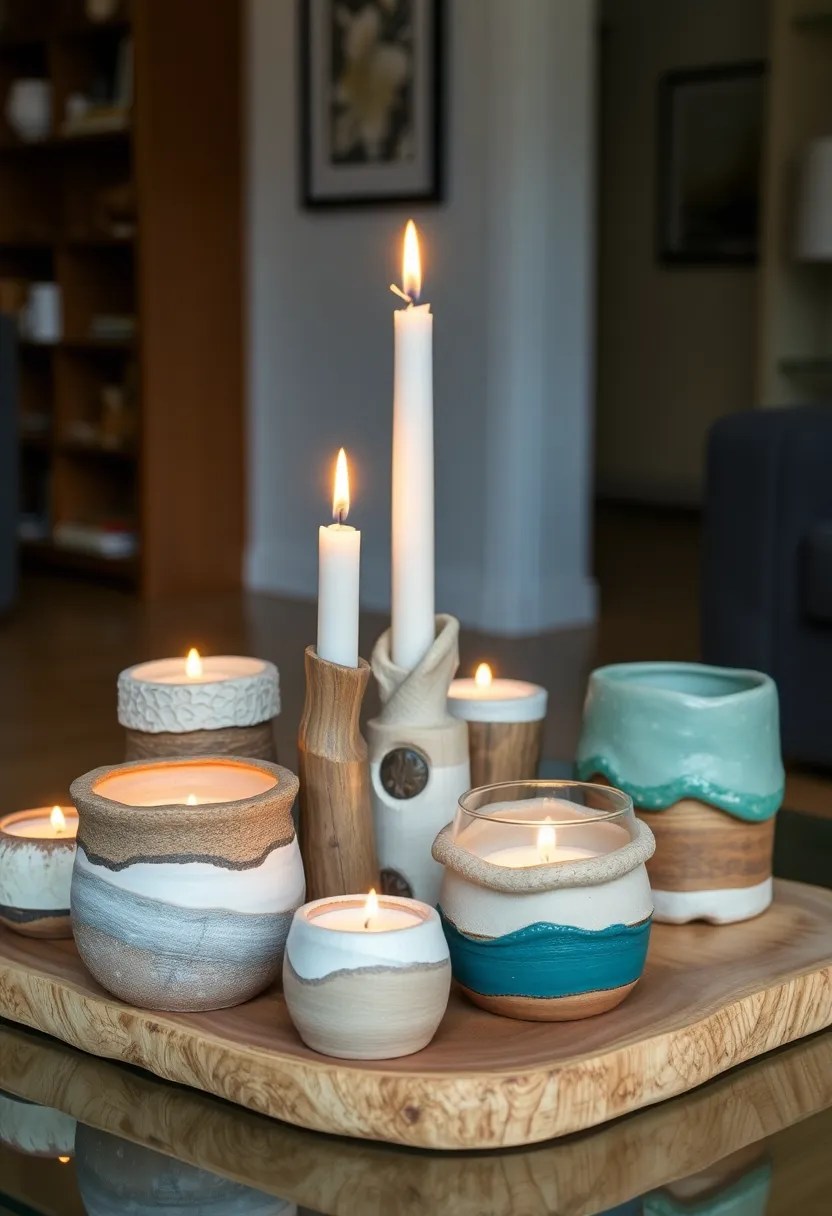 14 Artistic DIY Home Aesthetics Projects That Will Ignite Your Creativity (#5 is Pure Genius!) - 9. Artistic Candle Holders