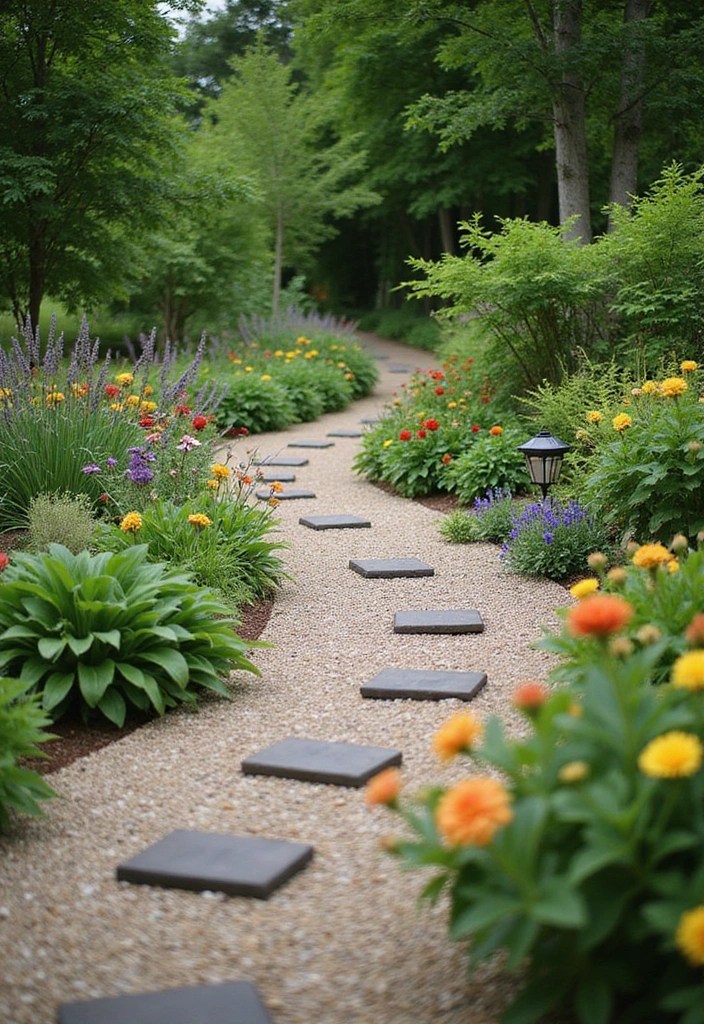 14 Creative Backyard Layout Ideas That Are Surprisingly Easy to DIY! - 3. Charming Garden Pathways
