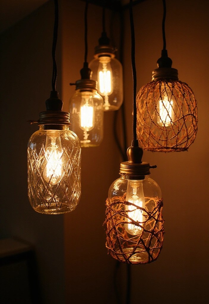 14 DIY Home Decor Projects for an Eclectic Look with Mixed Patterns and Colors! - 8. Eclectic Lighting Fixtures