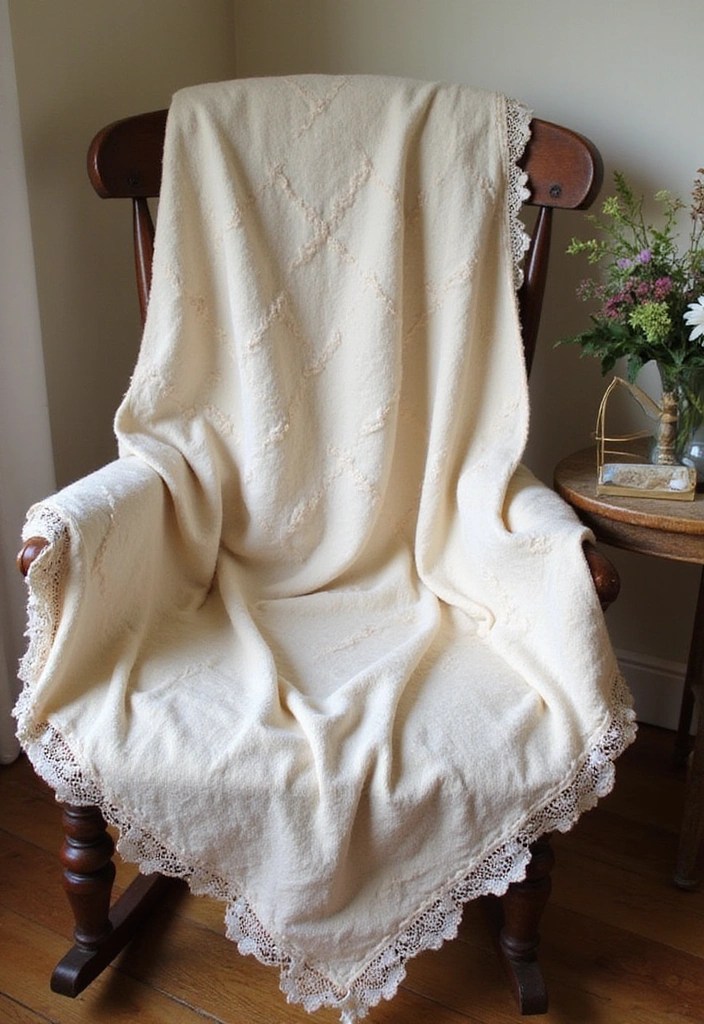 15 Adorable Baby Blanket Ideas That Will Make Snuggling Irresistible! - 14. Vintage-Inspired Blanket