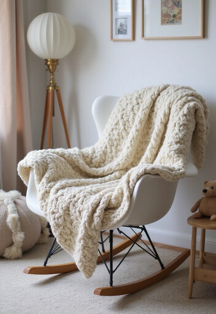 15 Adorable Baby Blanket Ideas That Will Make Snuggling Irresistible! - 15. Chunky Knit Blanket