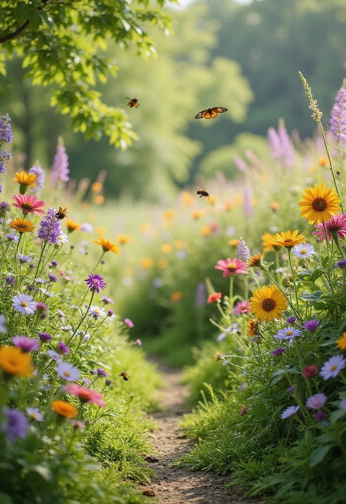 15 Creative Front Bed Landscaping Ideas for a Jaw-Dropping Curb Appeal! - 6. Wildflower Meadows